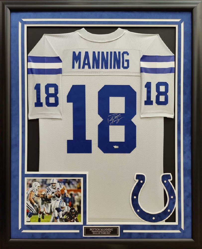 Peyton manning sales colts signed jersey